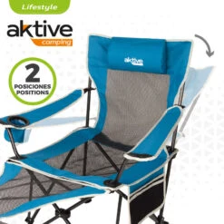 Chaise Longue Pliante De Camping Aktive -Matériel De Pêche chaise longue pliante de camping aktive 2