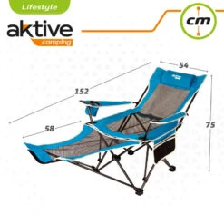 Chaise Longue Pliante De Camping Aktive -Matériel De Pêche chaise longue pliante de camping aktive 5