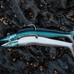 COMBO Leurres Souples Shad Lançon EELO 200 48gr NATURAL -Matériel De Pêche combo leurres souples shad lancon eelo 200 48gr natural 3