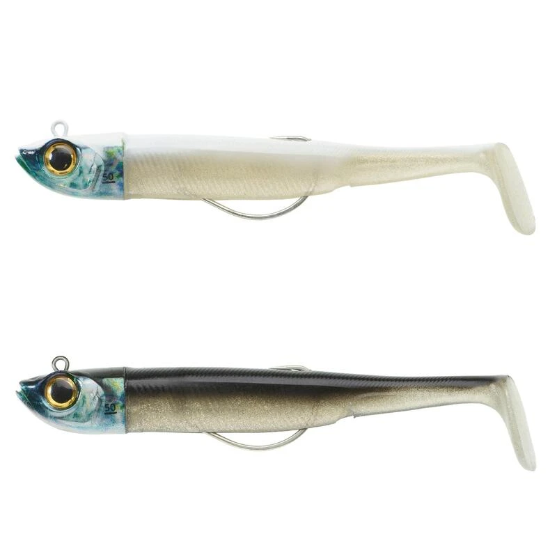 COMBO Leurres Souples Shad Texan ANCHO 120 50g Dos Noir/dos Blanc Pêche En Mer 1 COMBO Leurres Souples Shad Texan ANCHO 120 50g Dos Noir/dos Blanc Pêche En Mer