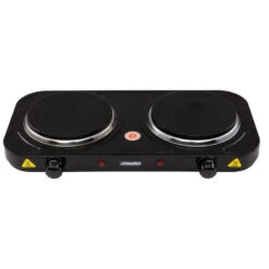 Cuisinière Électrique Portable De Voyage Camping 2 Feux 2000W Mesko -Matériel De Pêche cuisiniere electrique portable de voyage camping 2 feux 2000w mesko 4