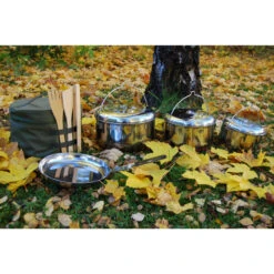 EAGLE Products Ensemble De Poêles En Acier Inoxydable - 4 Pièces - LAVVU -Matériel De Pêche eagle products ensemble de poeles en acier inoxydable 4 pieces lavvu 3