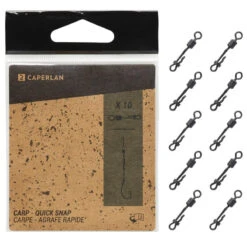 Émerillon Quick Swivel Snap X10 Pêche De La Carpe -Matériel De Pêche emerillon quick swivel snap x10 peche de la carpe 3