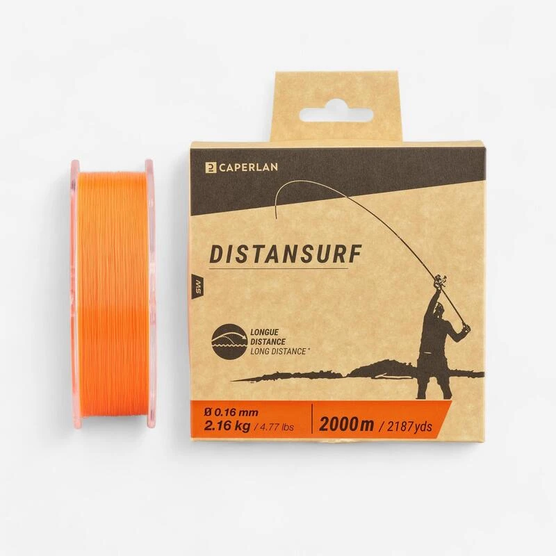 Fil Pêche En Surfcasting Orange DISTANSURF 16/100 1 Fil Pêche En Surfcasting Orange DISTANSURF 16/100