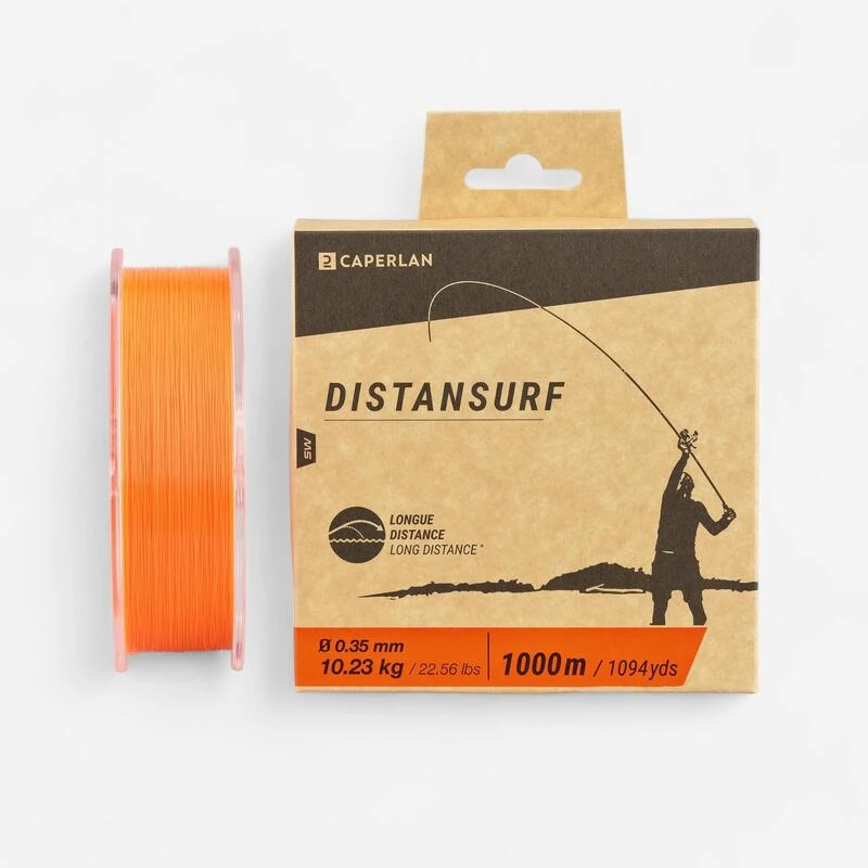 Fil Pêche En Surfcasting Orange DISTANSURF 1 Fil Pêche En Surfcasting Orange DISTANSURF