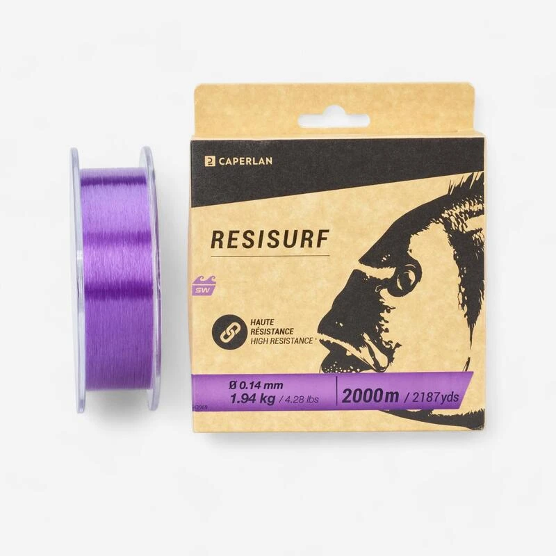 Fil Pêche En Surfcasting Violet RESISURF 1 Fil Pêche En Surfcasting Violet RESISURF