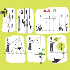 KIT LIGNES MONTEES ET ACCESSOIRES POUR LES CANNES FIRSTFISH 5M. 11 KIT LIGNES MONTEES ET ACCESSOIRES POUR LES CANNES FIRSTFISH 5M. -Matériel De Pêche kit lignes montees et accessoires pour les cannes firstfish 5m 5