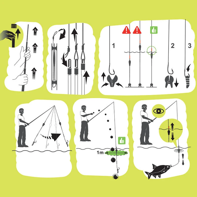 KIT LIGNES MONTEES ET ACCESSOIRES POUR LES CANNES FIRSTFISH 5M. 6 KIT LIGNES MONTEES ET ACCESSOIRES POUR LES CANNES FIRSTFISH 5M. – Image 6