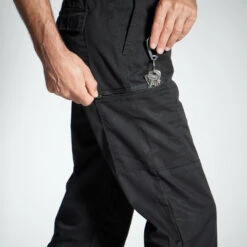 PANTALON CARGO RESISTANT STEPPE 300 NOIR -Matériel De Pêche pantalon cargo resistant steppe 300 noir 5
