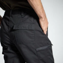PANTALON CARGO RESISTANT STEPPE 300 NOIR -Matériel De Pêche pantalon cargo resistant steppe 300 noir 6