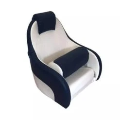 SIÈGE PILOTE DELUXE - BLANC / BLEU -Matériel De Pêche siege pilote deluxe blanc bleu 3