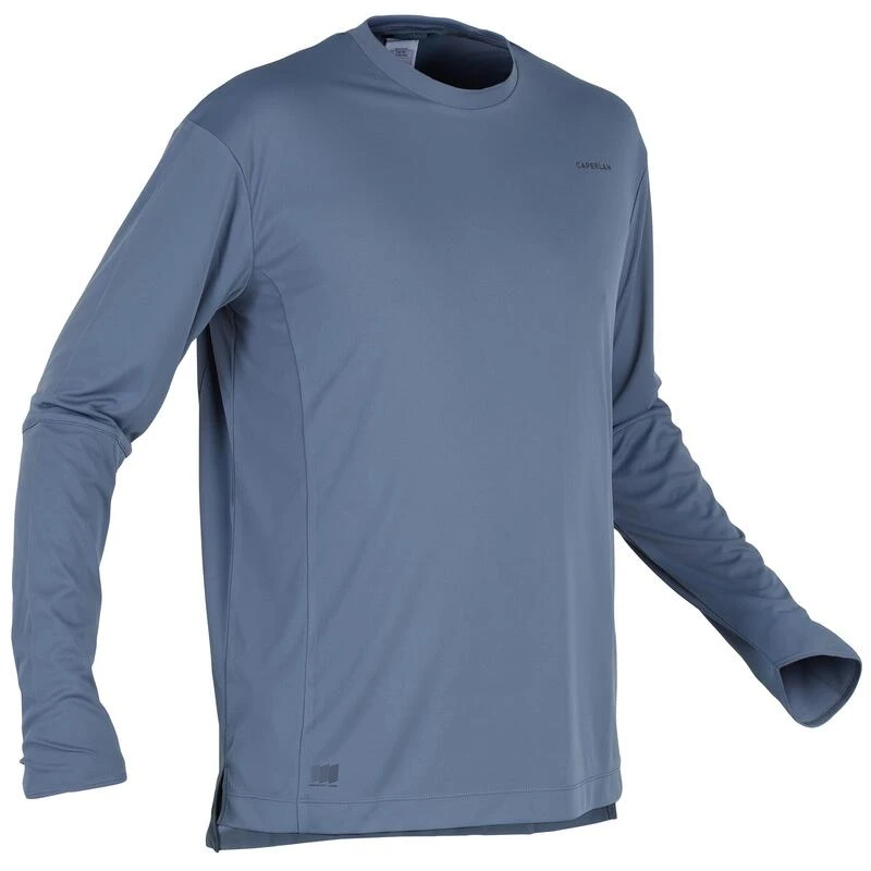 Tee-shirt De Pêche Anti-UV 500 Bleu 1 Tee-shirt De Pêche Anti-UV 500 Bleu