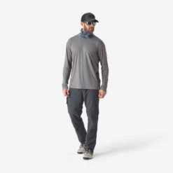 Tee-shirt De Pêche Anti-UV 500 Gris -Matériel De Pêche tee shirt de peche anti uv 500 gris 3