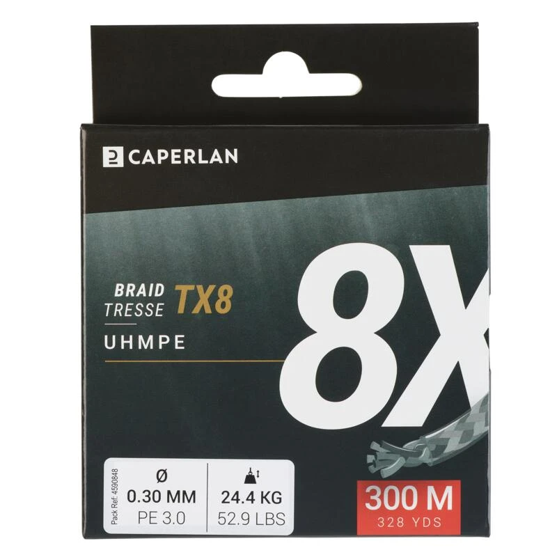 TRESSE PECHE AUX LEURRES TX8 GRIS 300M 3 TRESSE PECHE AUX LEURRES TX8 GRIS 300M – Image 3