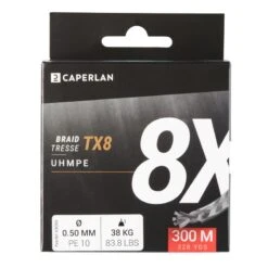 TRESSE PECHE DU SILURE TX8 CF GRIS 300M -Matériel De Pêche tresse peche du silure tx8 cf gris 300m 2